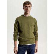 Tommy Hilfiger - GEMÊLEERD GEBREIDE REGULAR FIT TRUI - Heren
